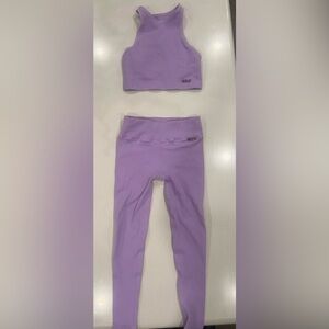 Bombshell Sportswear Lavender Ribbed Active Top